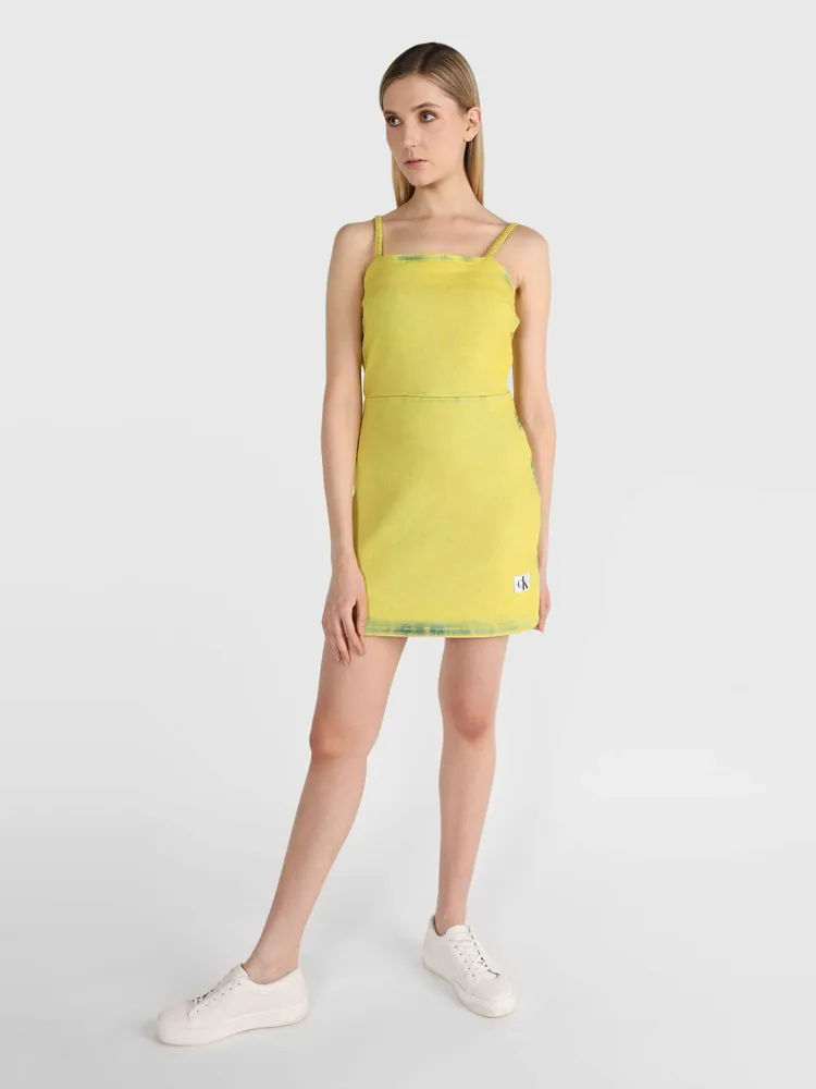 Vestido calvin klein discount amarillo