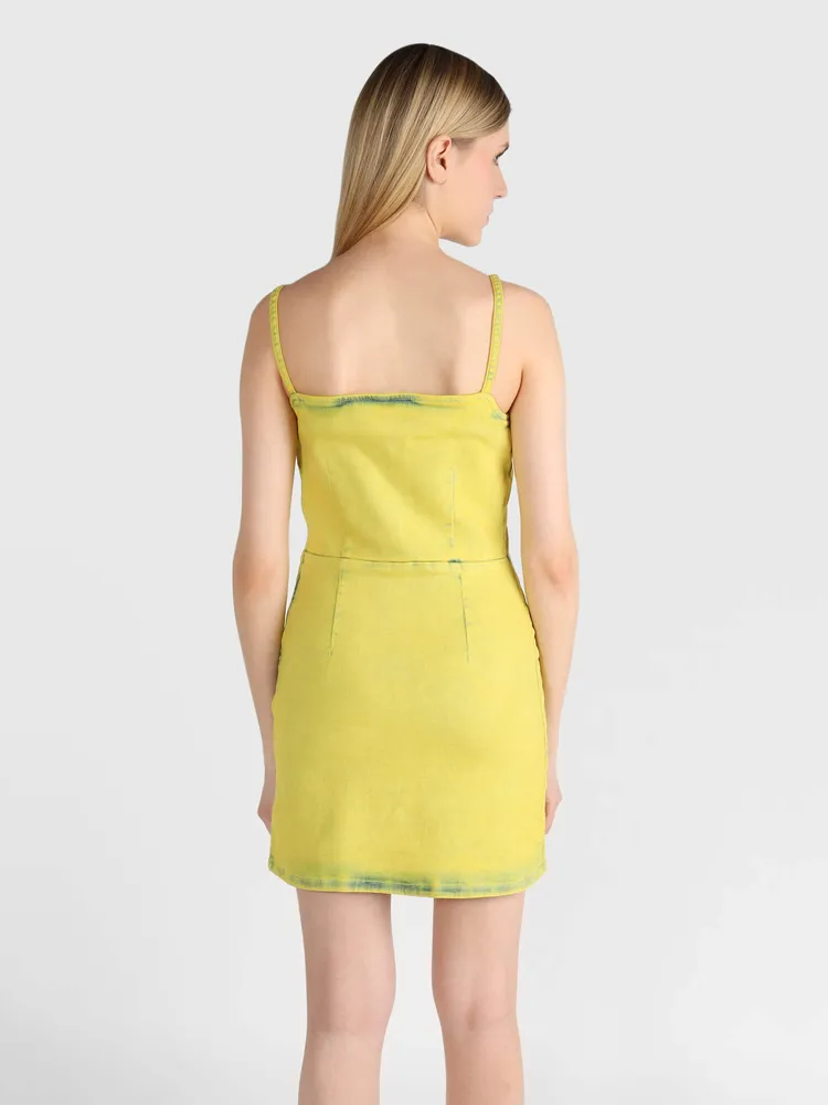 Calvin Klein Vestido Calvin Klein Denim Mujer Amarillo Paseo