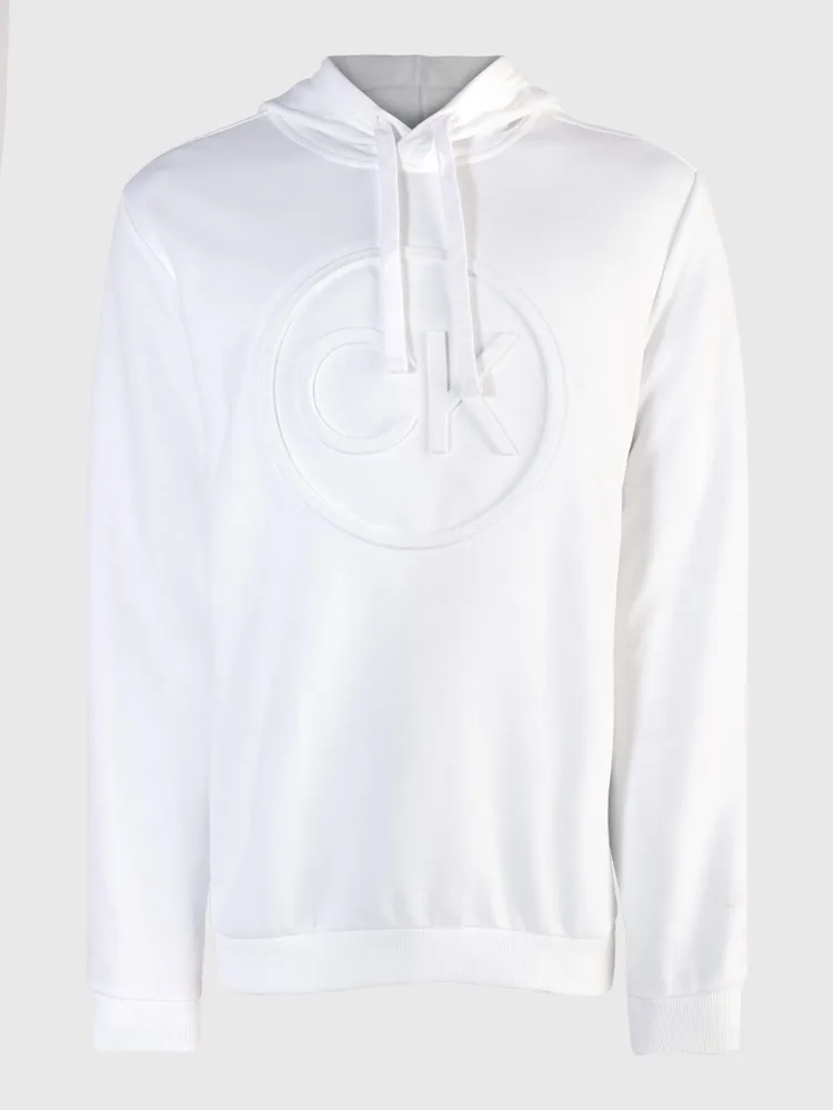 Sudadera blanca best sale calvin klein hombre