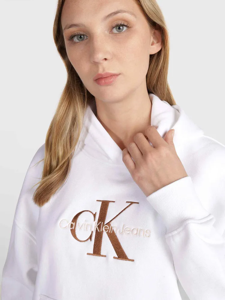 Sudadera calvin discount klein blanca mujer