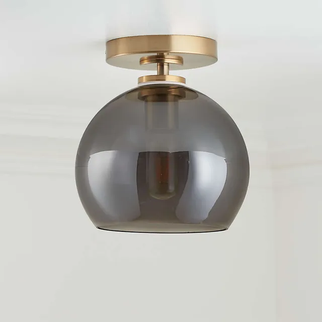 Arren brass cheap flush mount light