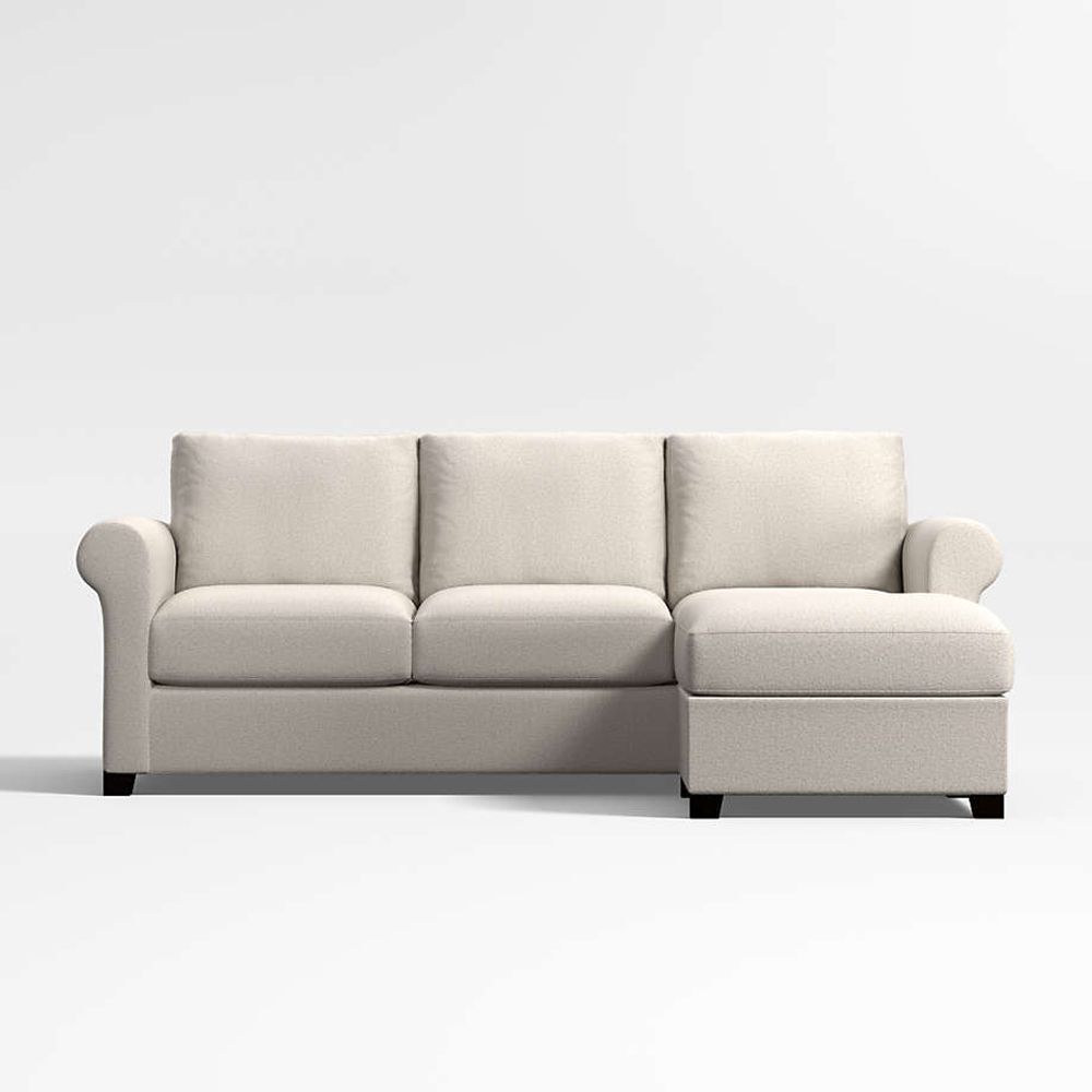 Rolled arm shop chaise