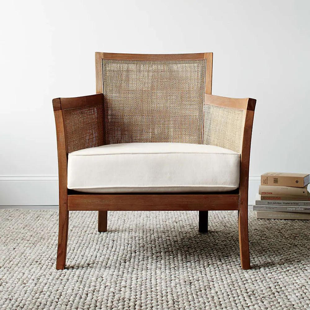 Crate and barrel woven chair hot sale