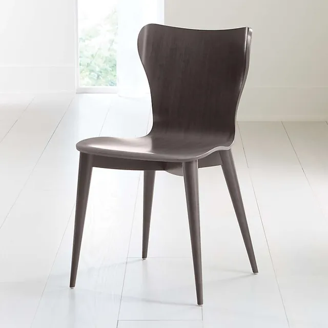 Crate and barrel dining online chairs wood