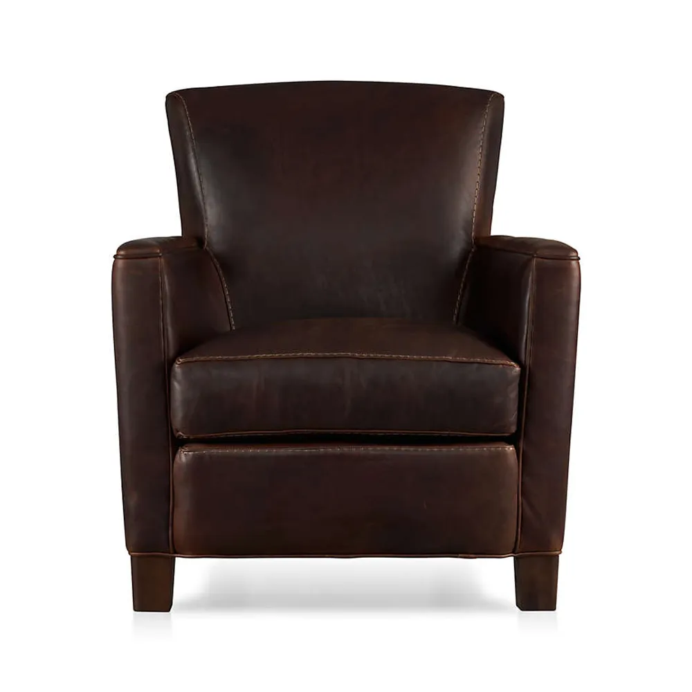 Crate Barrel Briarwood Leather Accent Chair Yorkdale Mall