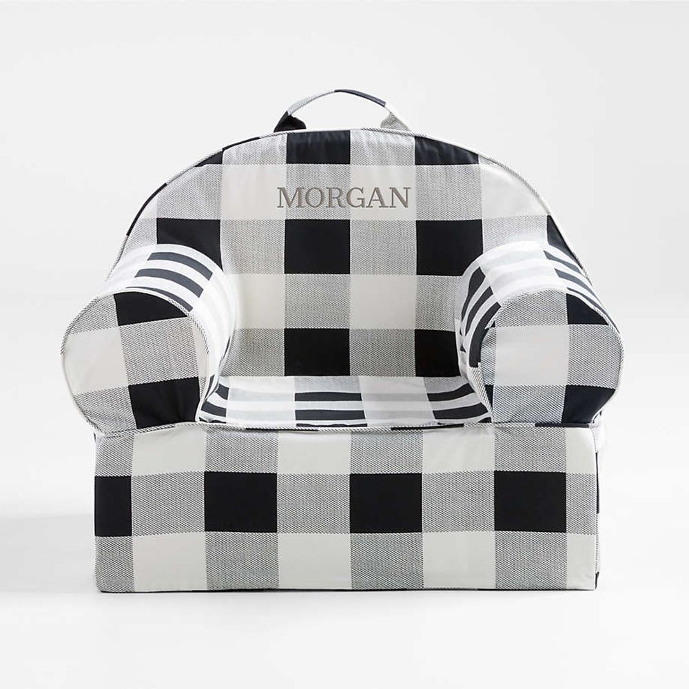 Black and white 2025 buffalo check chair covers