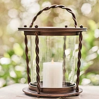 Crate & Barrel Langdon Burnished Bronze Indoor/Outdoor