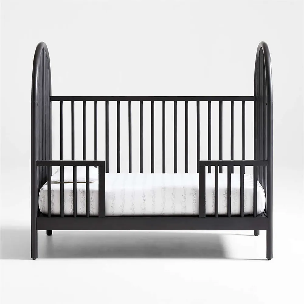 Crate Barrel Canyon Spindle Wood Baby Crib by Leanne Ford Square One
