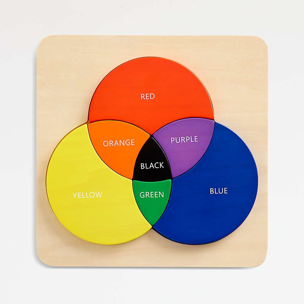 Wooden color wheel discount puzzle