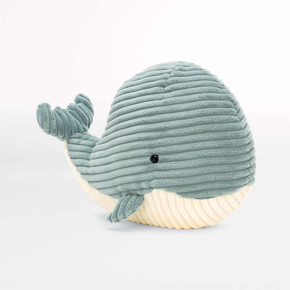 Crate Barrel Jellycat Cordy Roy Whale Kids Stuffed Animal The