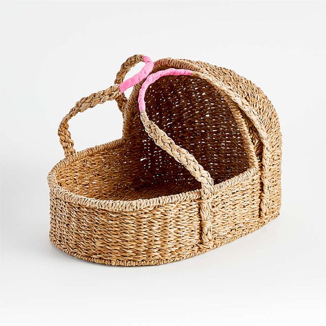 Crate and barrel rattan bassinet hotsell