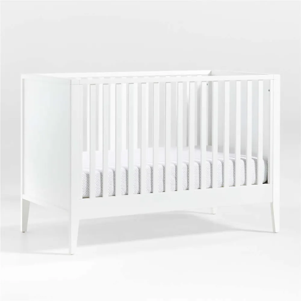 Plain hot sale white crib