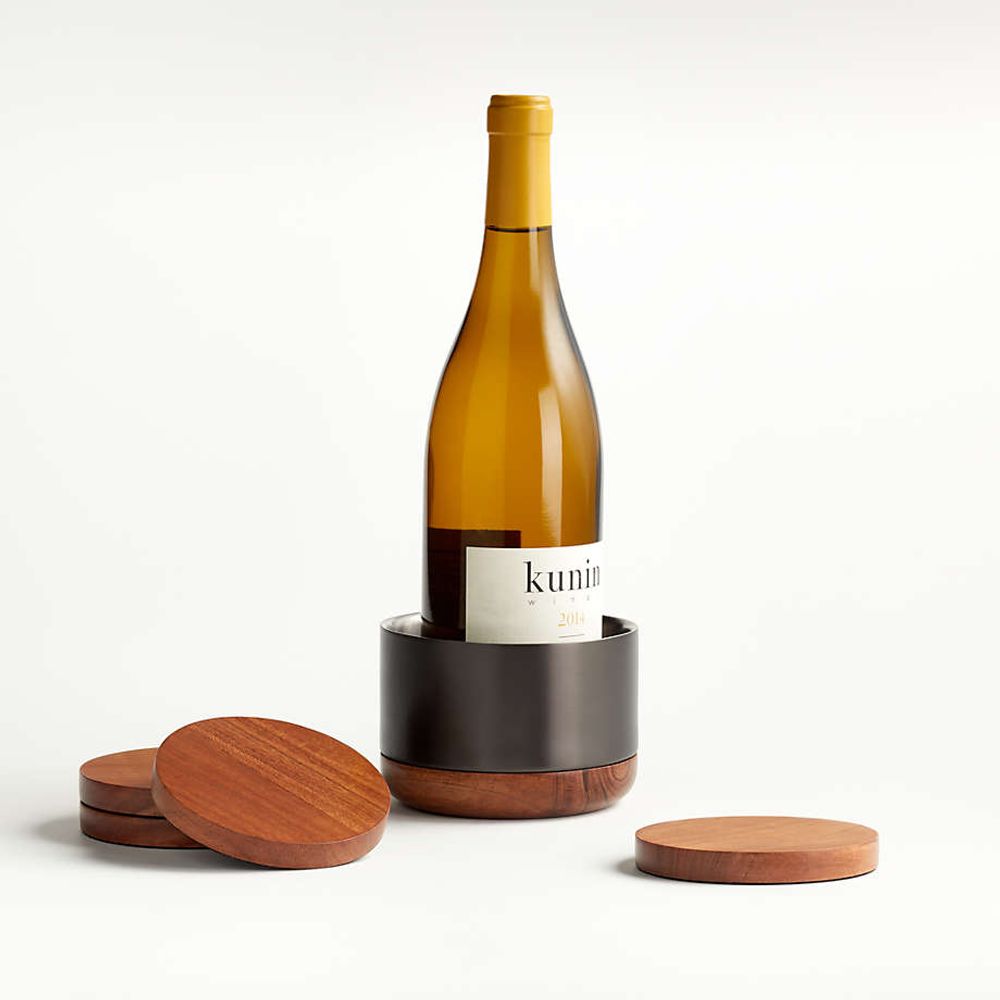 Wine coaster set deals