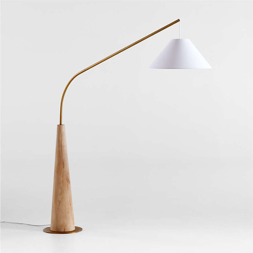 Crate and barrel meryl top arc floor lamp