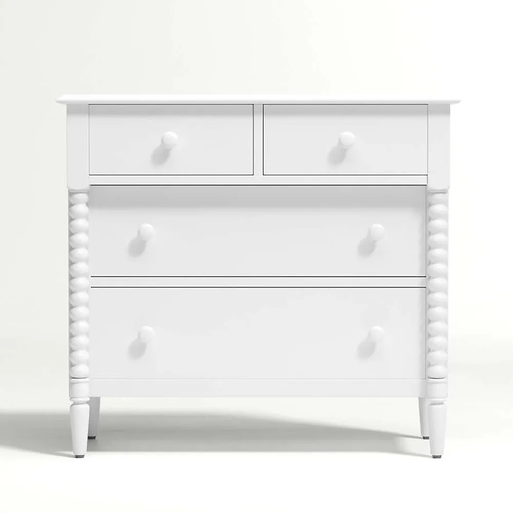 Crate Barrel Jenny Lind Wood 4 Drawer Kids Dresser Square One
