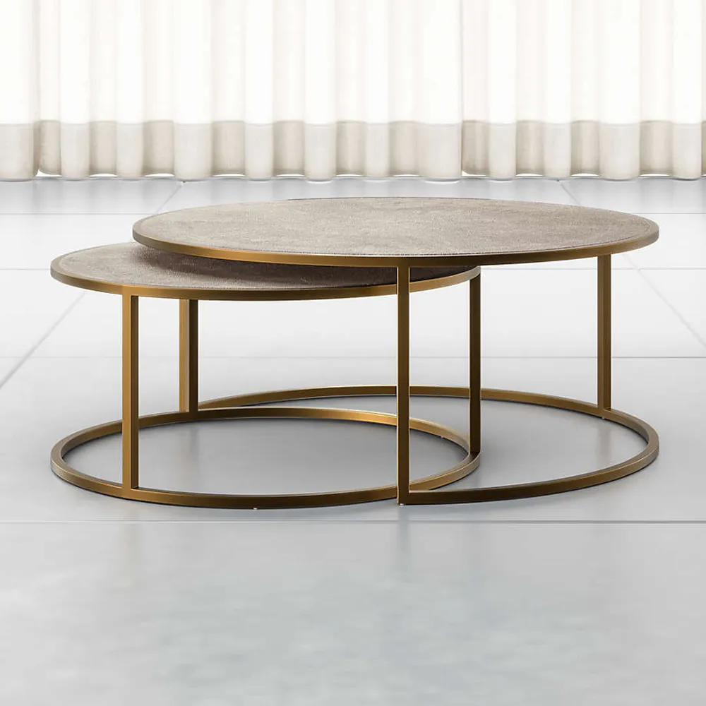 Crate and barrel hotsell knurl nesting tables