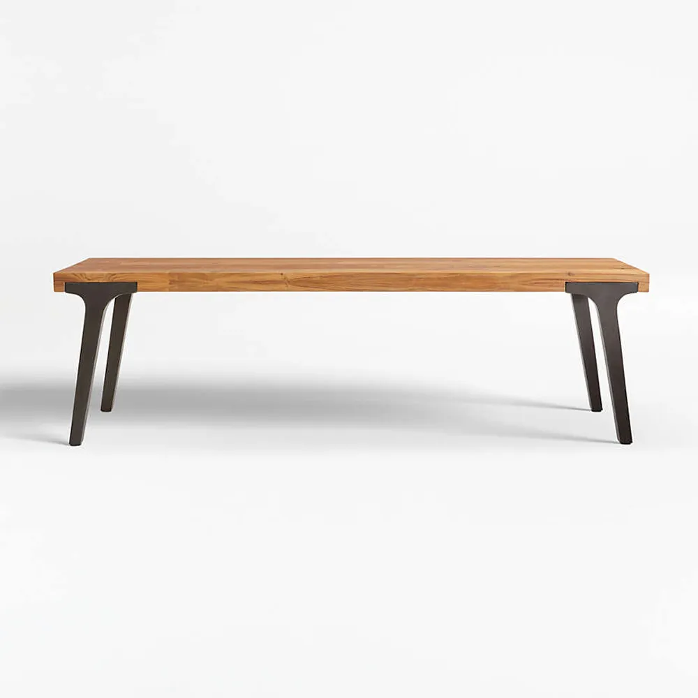 Lakin recycled teak clearance extendable dining table