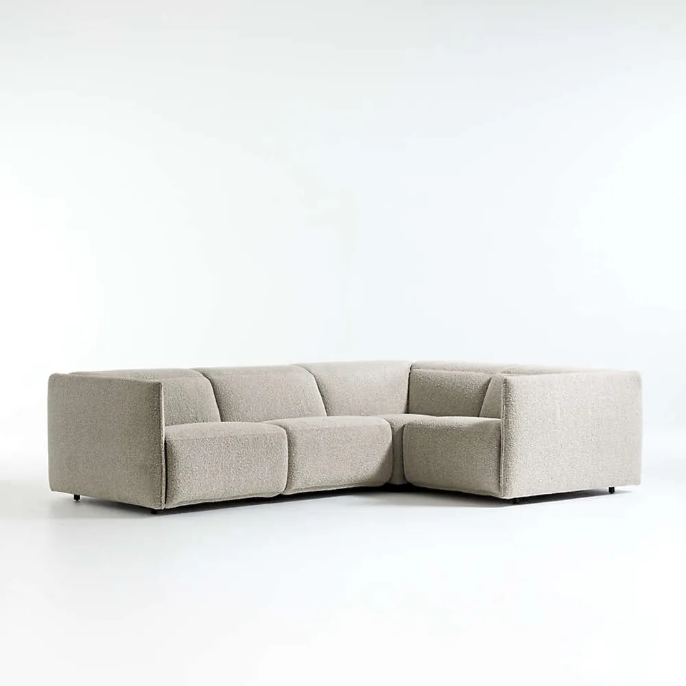 Crate Barrel Leisure Power Recliner 4 Piece Sectional Sofa