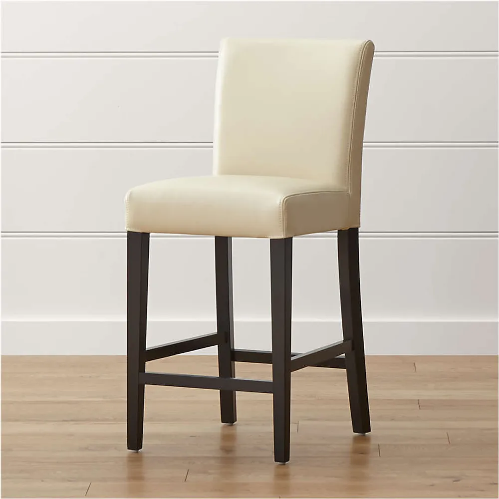 Lowe ivory leather dining best sale chair