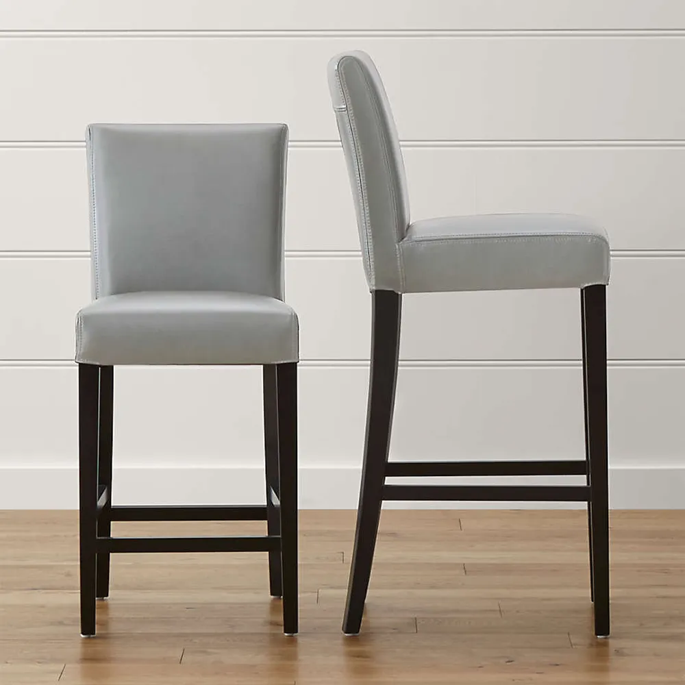Lowe pewter 2025 leather dining chair