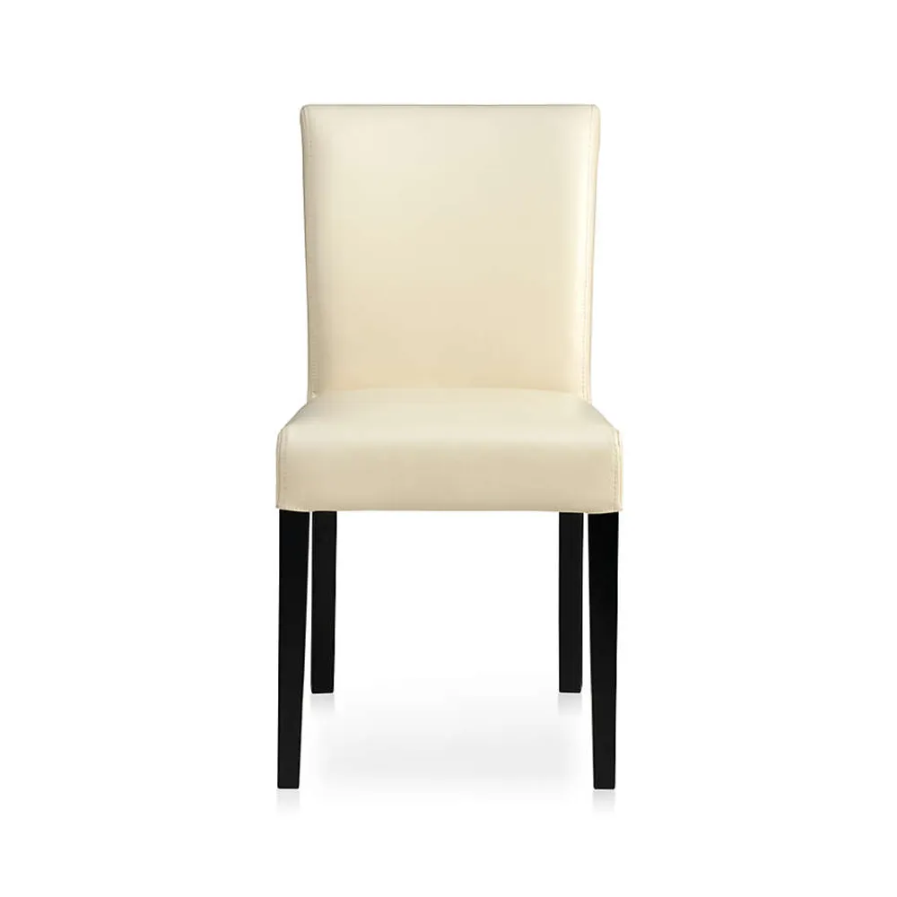 Crate&Barrel Lowe Ivory Leather Dining Chair Yorkdale Mall