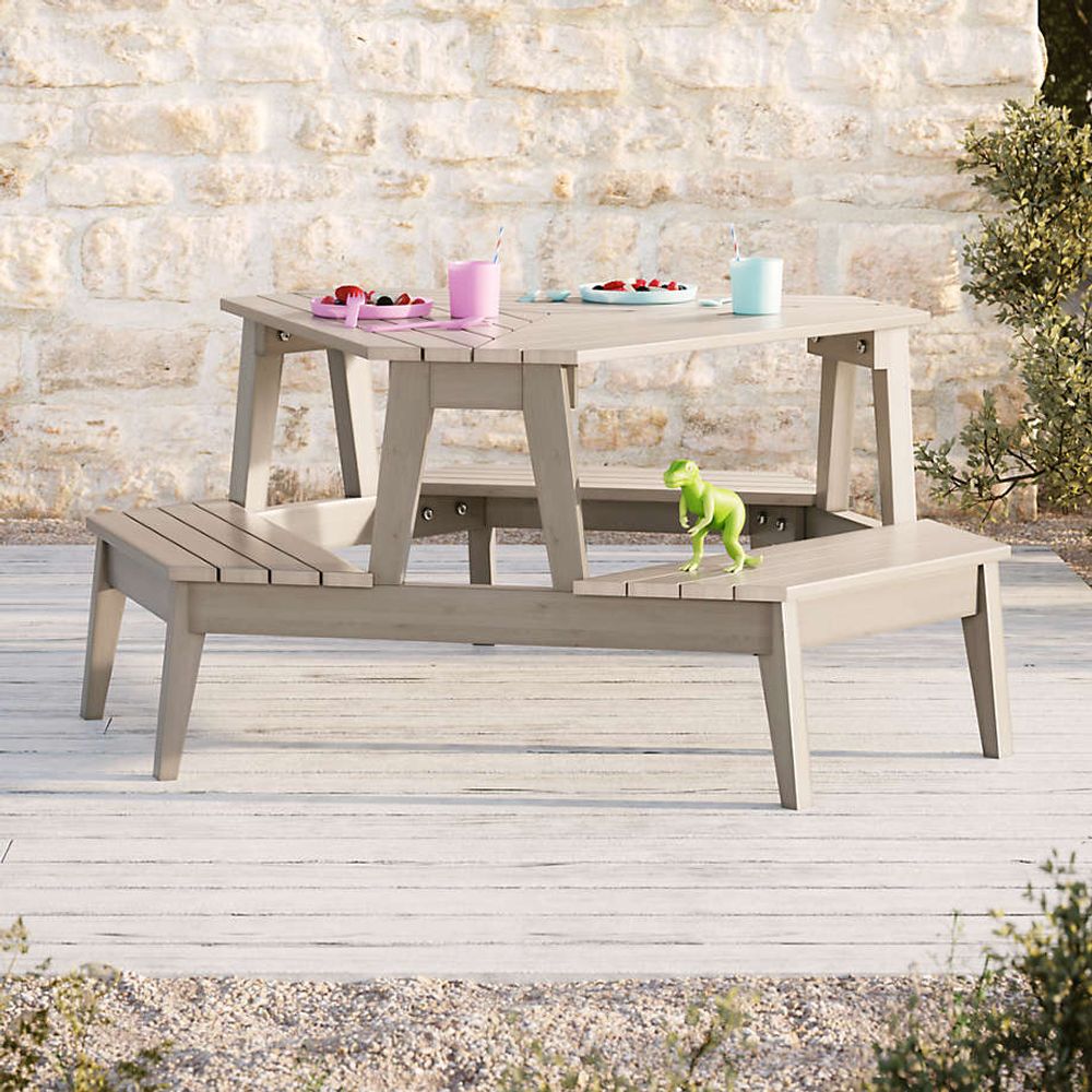 Crate and kids table and hot sale chairs
