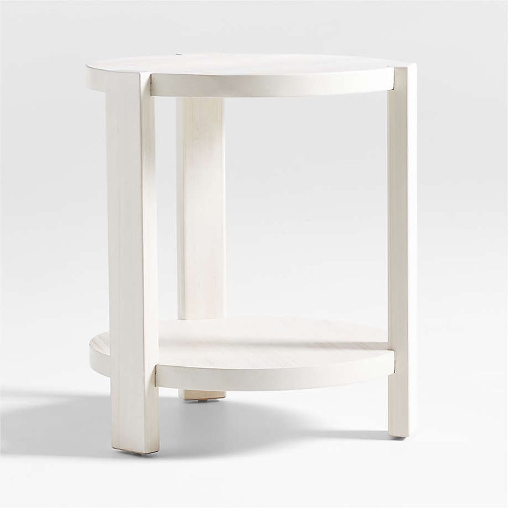 White circle best sale nightstand