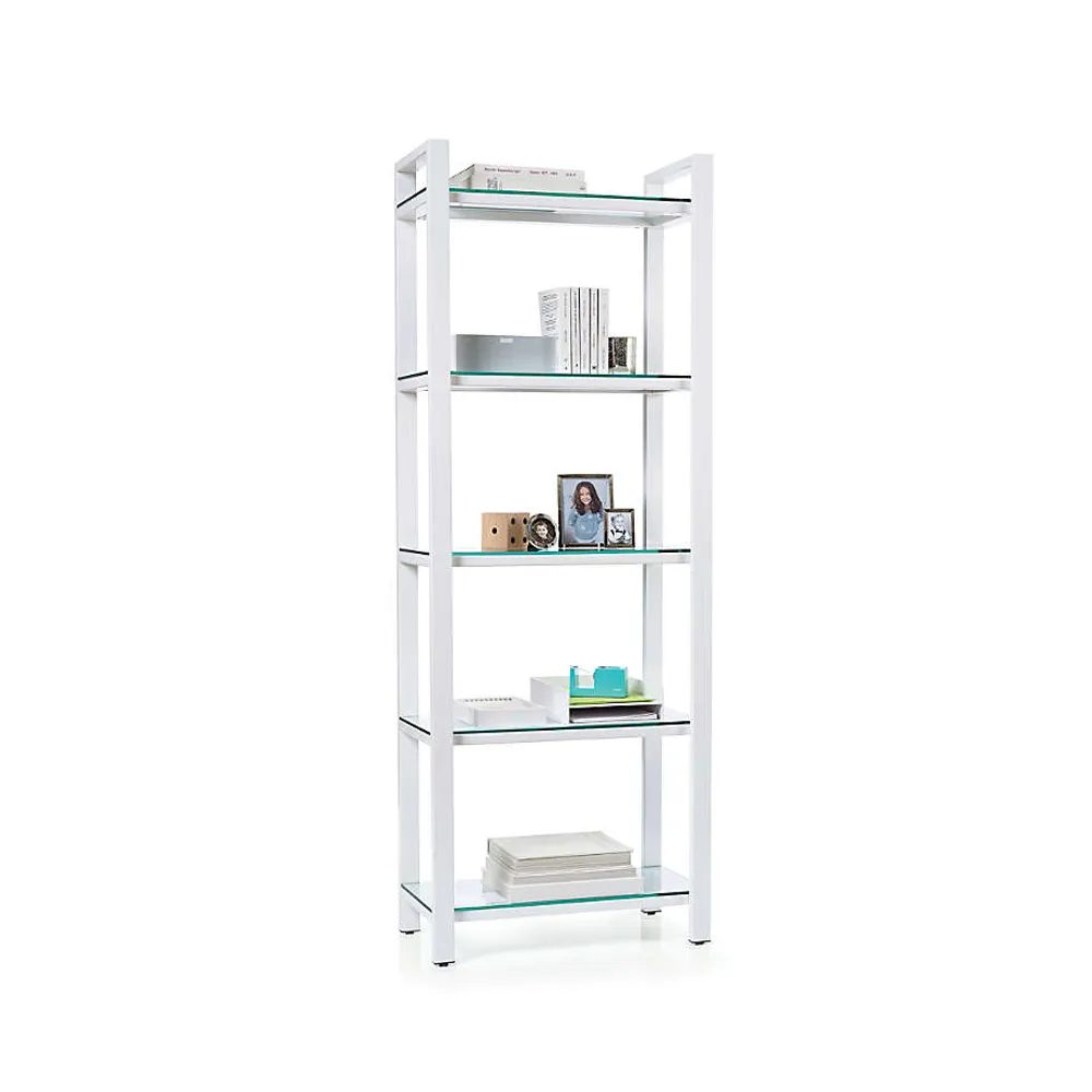 Crate and barrel online white bookcase