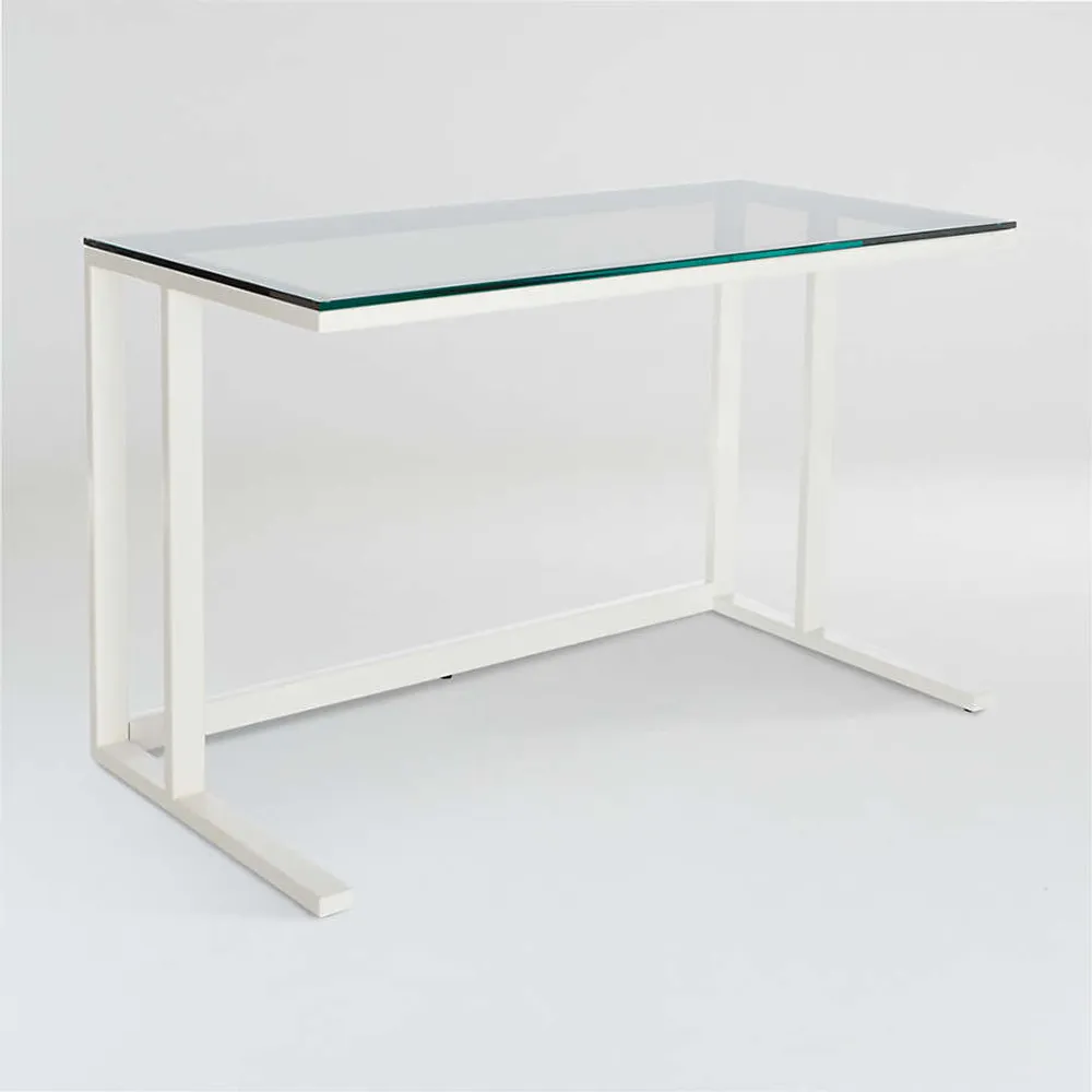 Crate Barrel Pilsen Salt Desk Square One