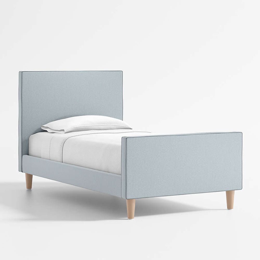 Blue twin bed on sale frame