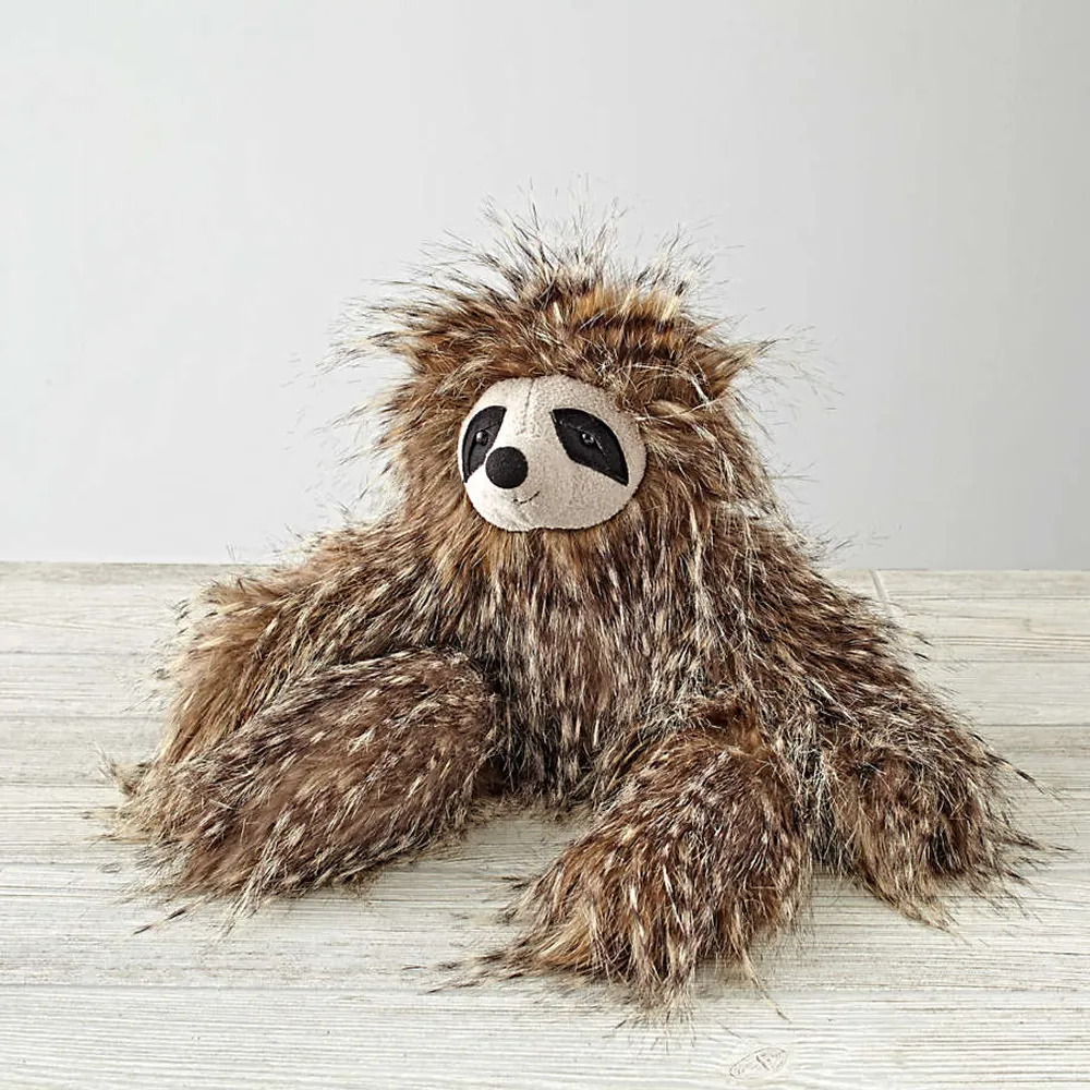 Crate Barrel Jellycat Cyril Sloth Kids Stuffed Animal Square One