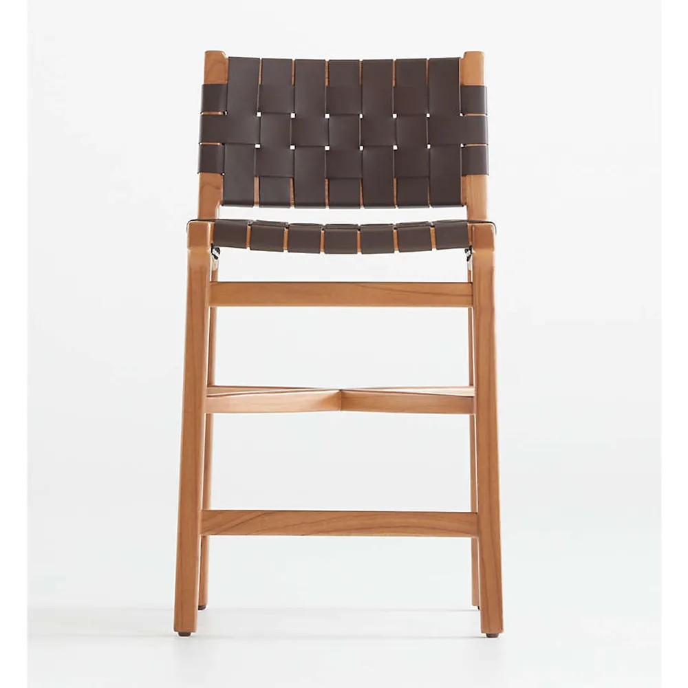 Leather best sale strap stool