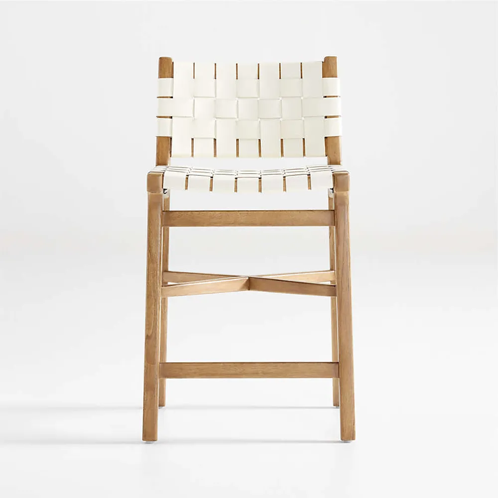 Taj leather strap shop chair