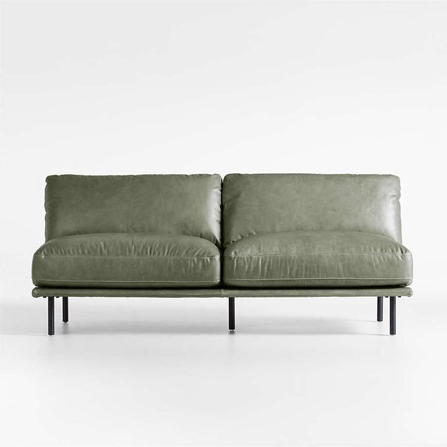 Crate and barrel shop wells leather chair