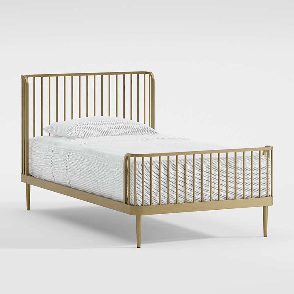 Brass shop platform bed