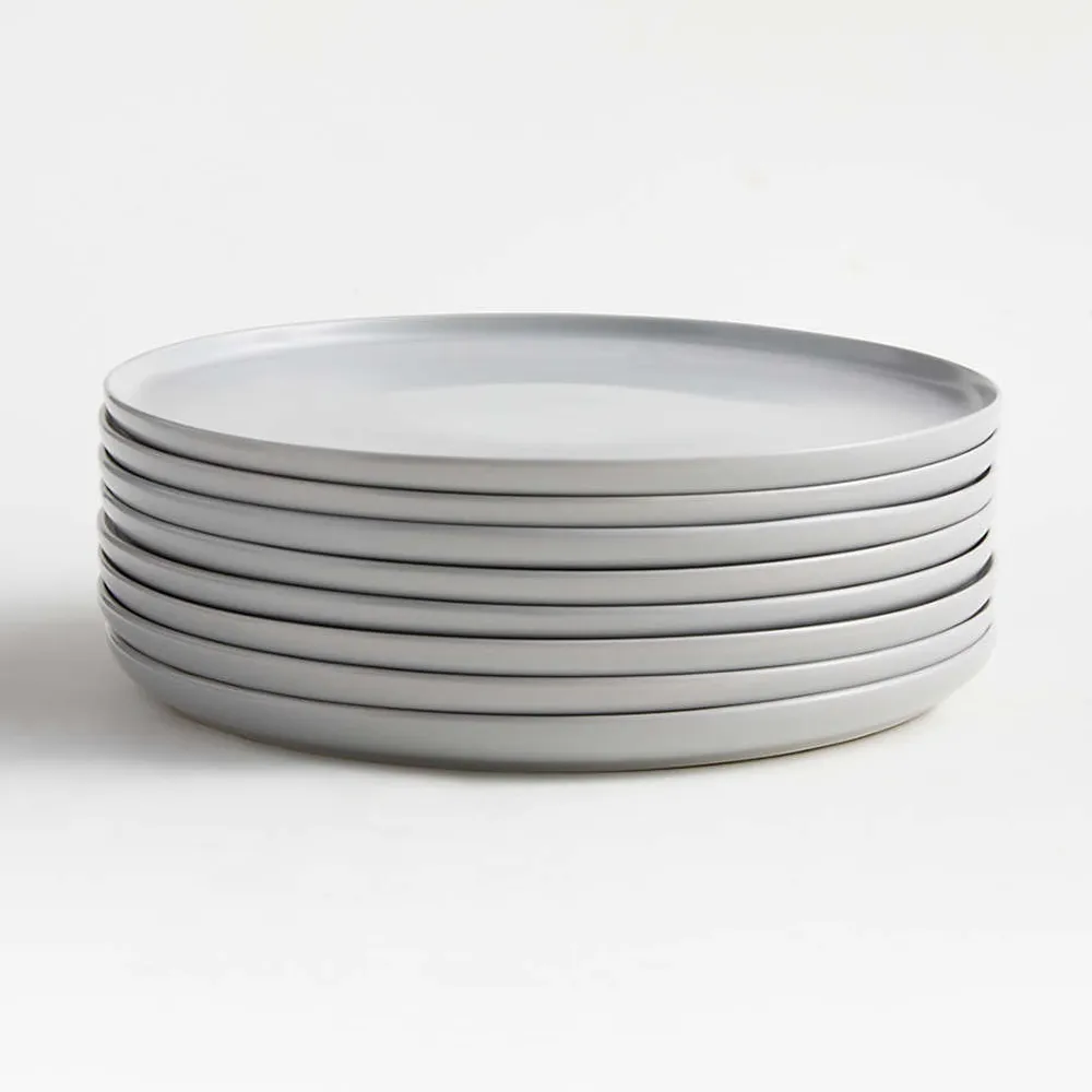 Crate Barrel Wren Matte Light Grey Dinner Plate Yorkdale Mall