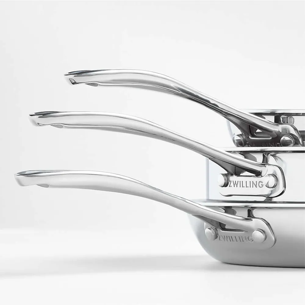 Crate&Barrel ZWILLING ® Clad Xtreme 10Piece Polished Stainless Steel