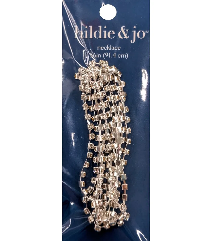 Joann Fabrics Hildie jo 36in Cup Chain Necklace with Crystal