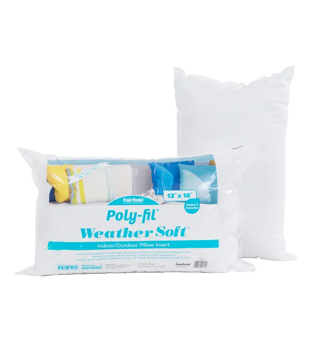 Joann Fabrics Poly Fil Weather Soft Indoor Outdoor Pillow Insert