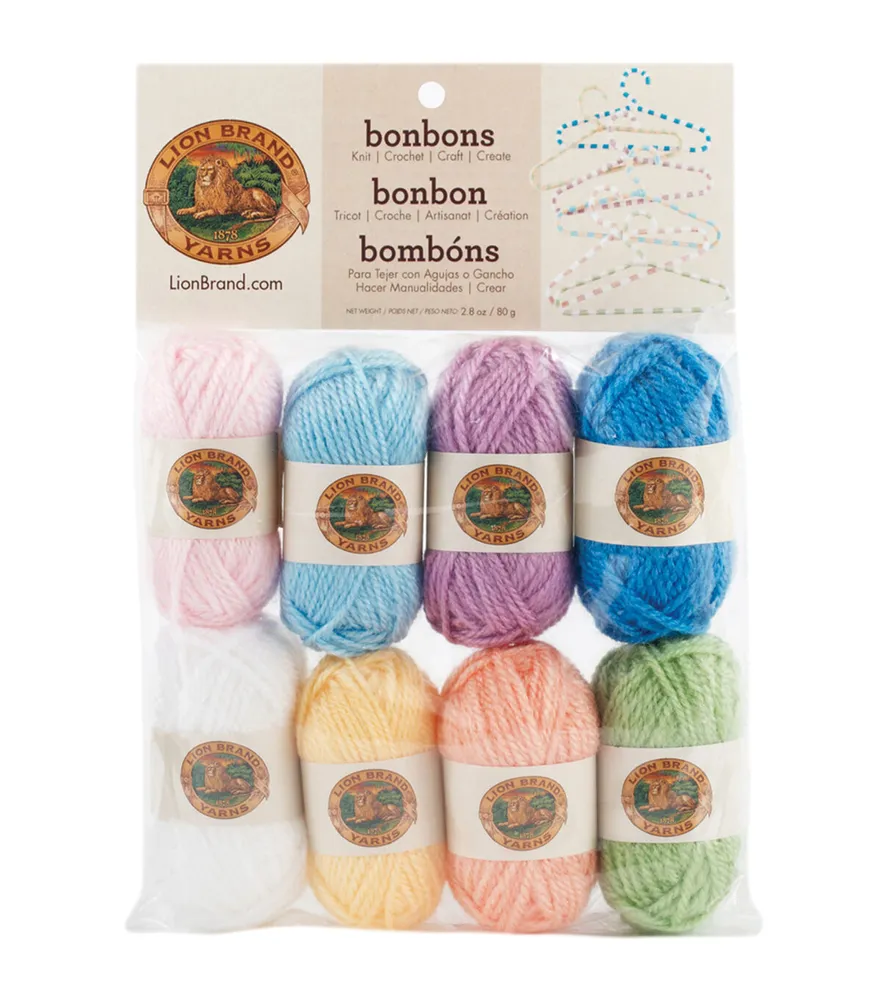 Joann Fabrics Lion Brand Bonbons Yarn 8 Pkg Pastels Pueblo Mall
