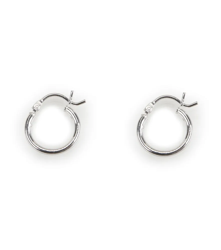 Joann Fabrics Hildie jo 2 pk Silver Plated Hinged Earring Hoops