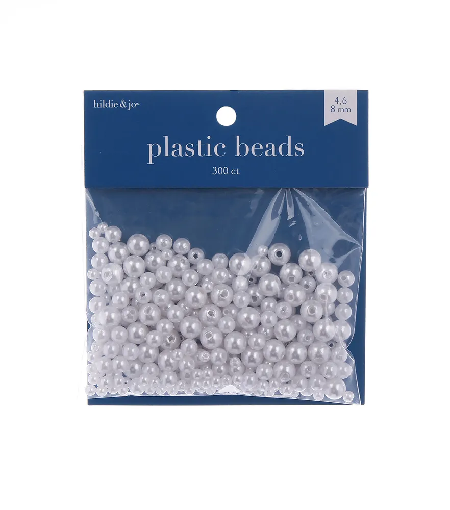 Joann Fabrics Hildie jo 300 pk Assorted Plastic Pearl Beads