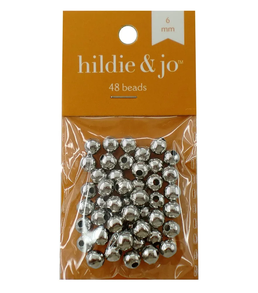 Joann Fabrics Hildie jo pk Large Hole Round Metal Beads Pueblo