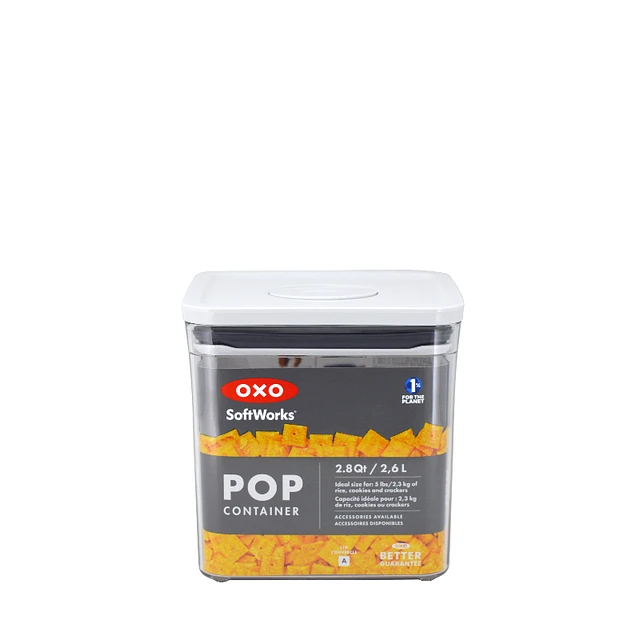 OXO Softworks Pop 2 Square Storage Container - Short - 2.8Qt