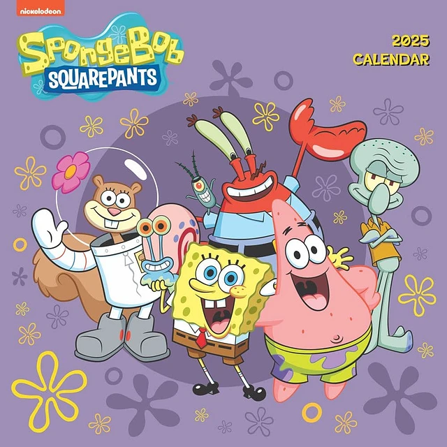 【１着でも送料無料】 Spongebob Ink Calendar Squarepants Calendar Wall 2025 手帳・カレンダー