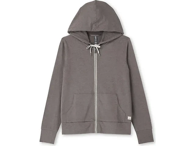 Vuori Halo Performance Hoodie | Heather Grey | Pacific City Vuori Halo Performance Hoodie | Heather Grey | Pacific City