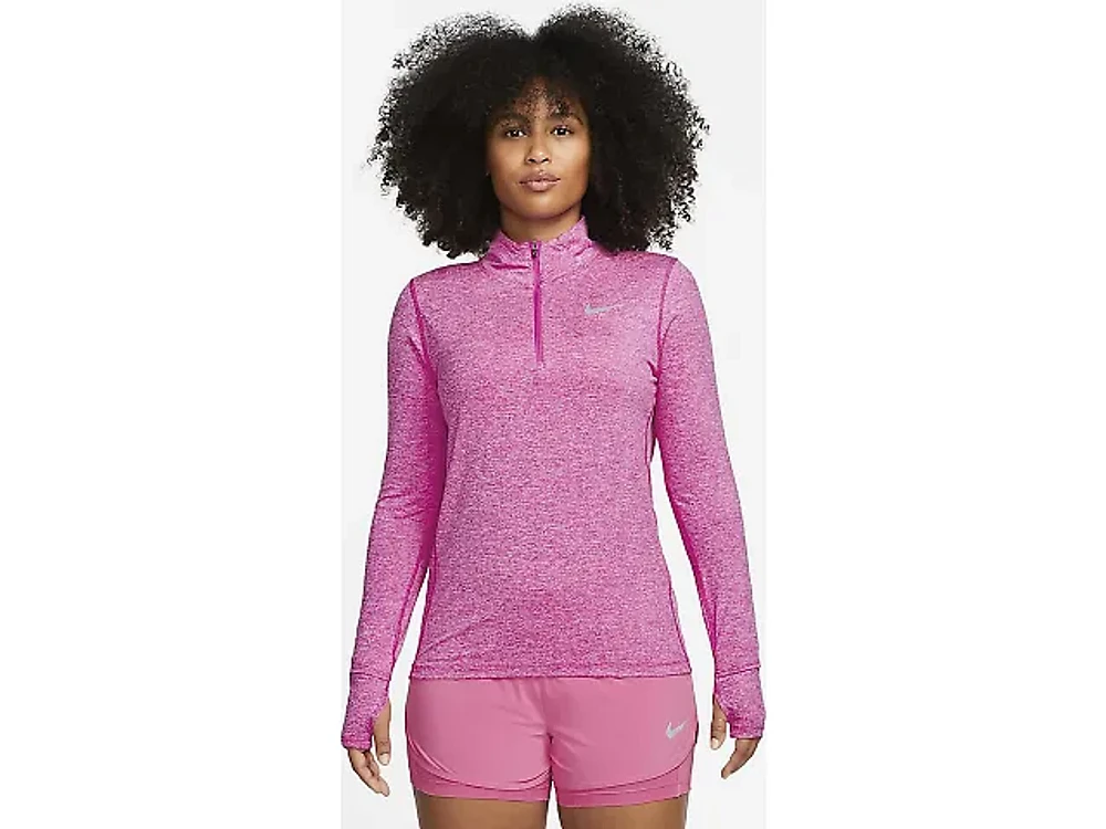 Nike pink element half zip top best sale