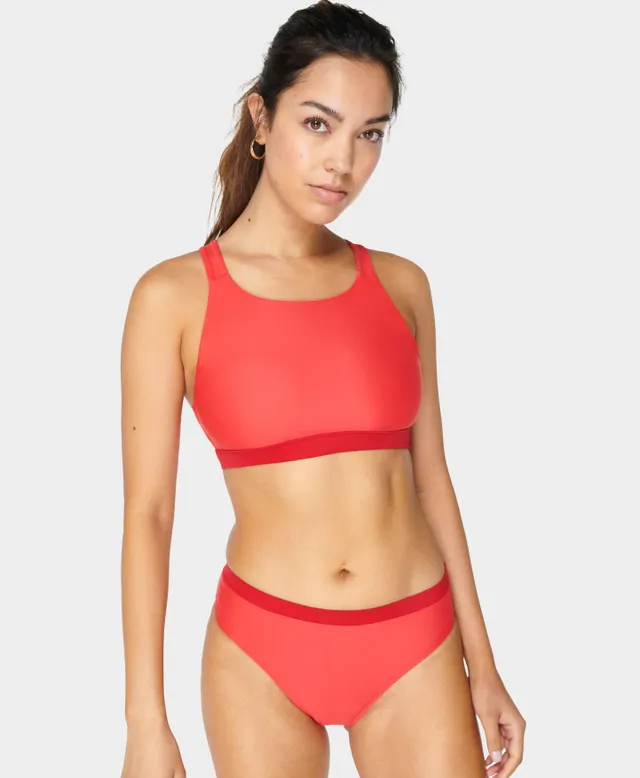 High neck racerback bikini on sale top