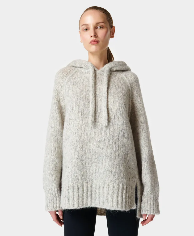 Ganni soft sale wool knit hoodie