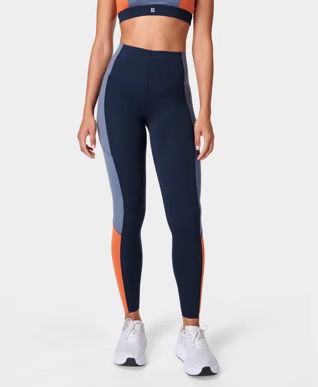 Nike training high waist color block leggings in clearance black and gold